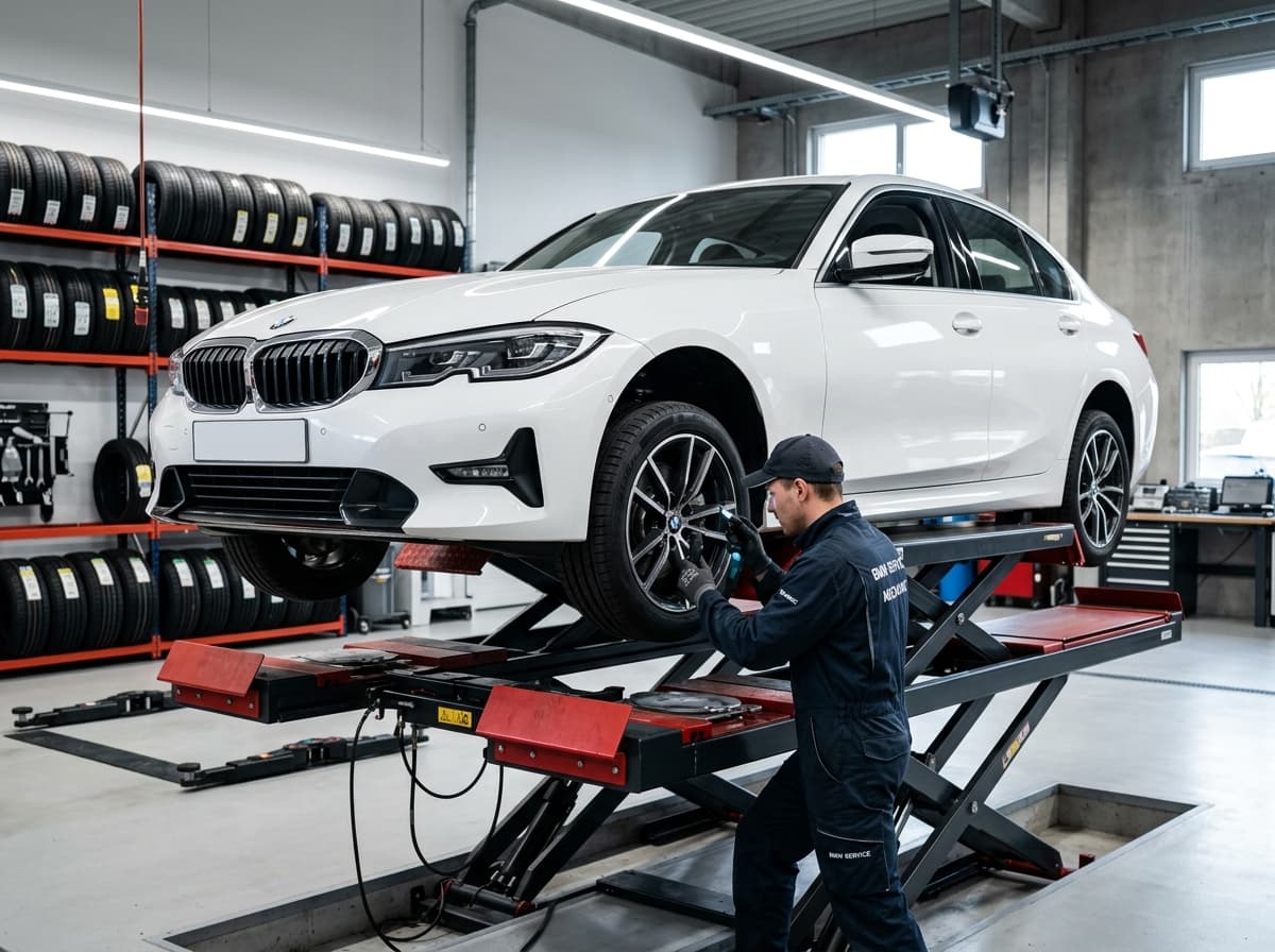 Kingdom Tyres & Auto Ravenhall Workshop Hoist and Tyre Racks